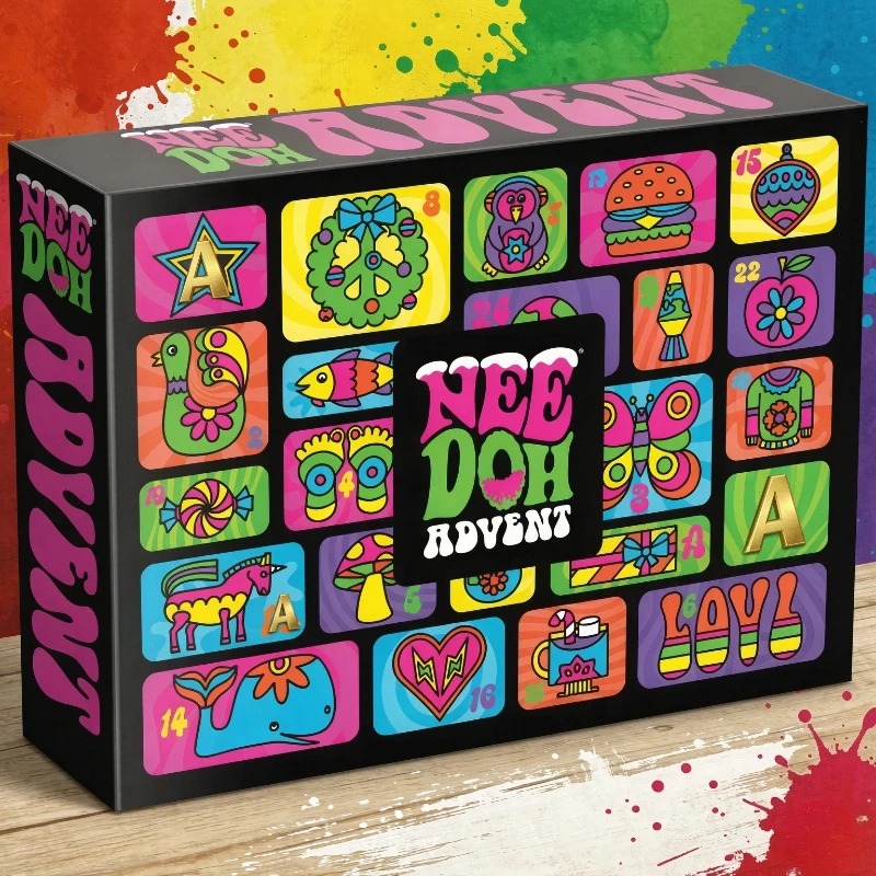 Advent Calendar Gift - ปฏิทินนับถอยหลังเทศกาลคริสต์มาส NeeDoh ปี 2026, ตุ๊กตา PVC