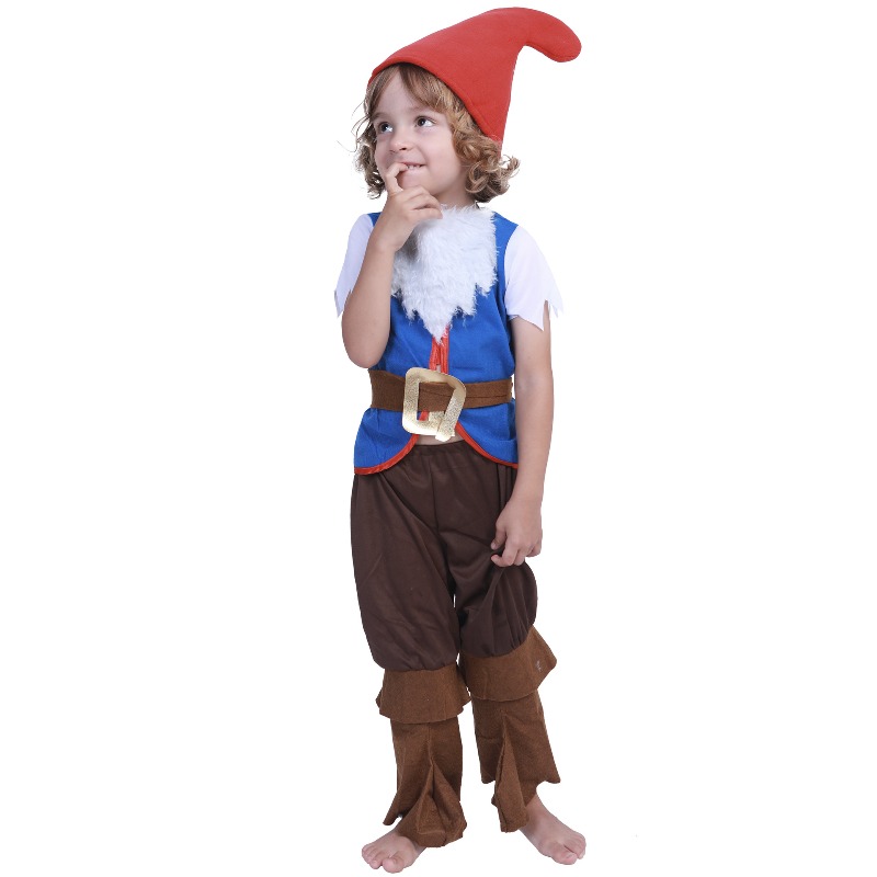 Elf Costume Christmas - ชุดเอลฟ์คริสต์มาสลายเห็ดสำหรับเด็ก, ชุดการแสดงกลุ่มสำหรับโรงเรียนอนุบาล, ชุดแฟนซีคอสเพลย์ฮาโลวีนสำหรับเด็ก