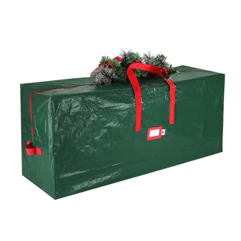Christmas Tree Artificial - กระเป๋าเก็บต้นคริสต์มาสแบบพับได้ ทนทาน ขนาดใหญ่ สำหรับจัดเก็บเฟอร์นิเจอร์คริสต์มาส ประหยัดพื้นที่ ความจุเยอะ