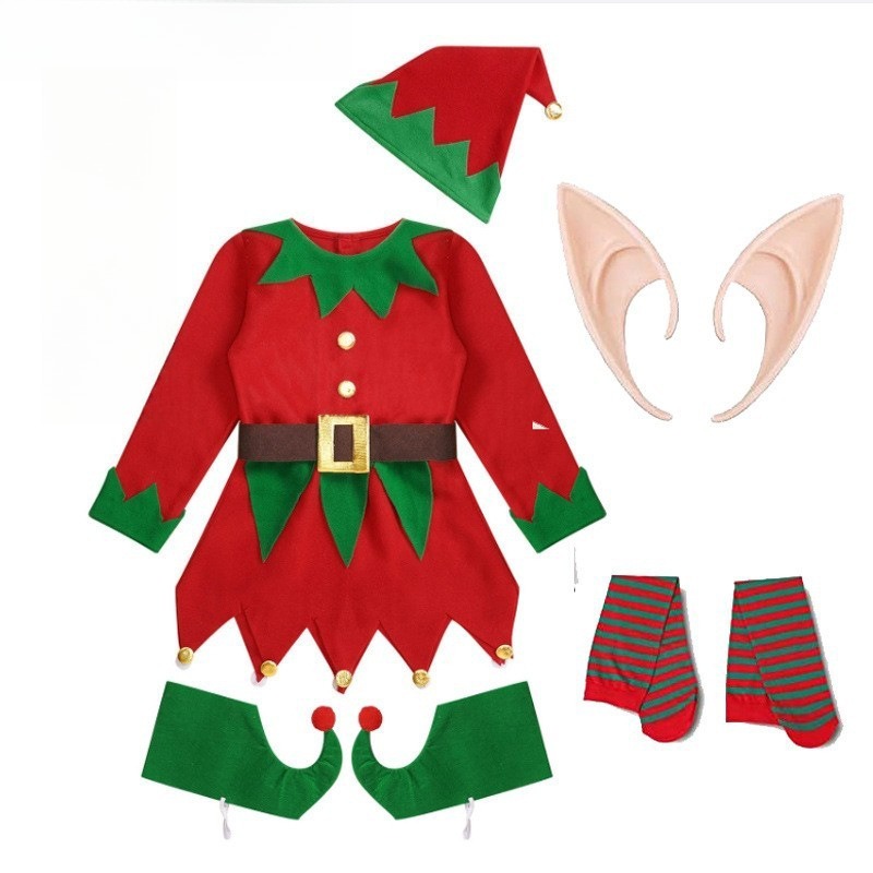 ชุดคอสตูมคริสต์มาสสำหรับผู้ใหญ - Elf Costume Christmas บทวิจารณ์และราคา