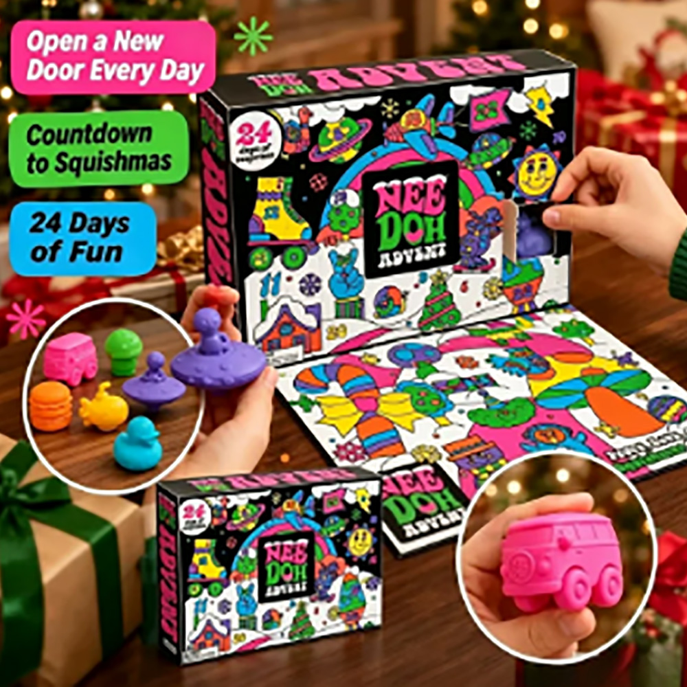24 ชิ้น นี-ดอห์ สควีชฟิดเจ็ต ก - Advent Calendar Gift บทวิจารณ์และราคา
