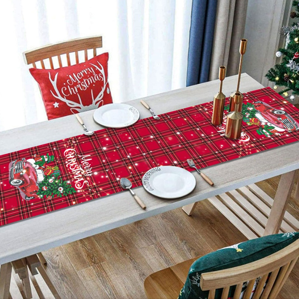 ผ้าปูโต๊ะลายธีมคริสต์มาส ลายซา - Christmas Table Runner บทวิจารณ์และราคา