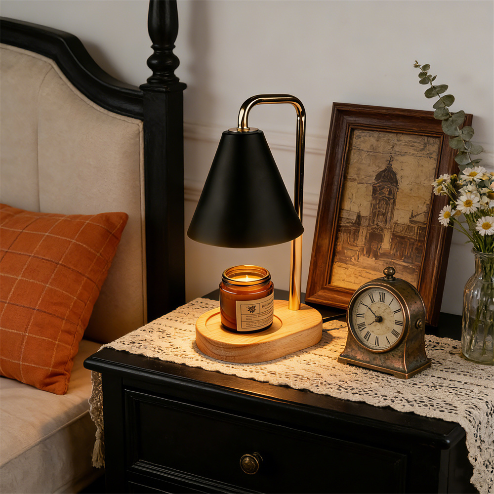 โคมไฟอุ่นเทียนสีดำพร้อมตัวตั้ง - Holiday Candle Set บทวิจารณ์และราคา