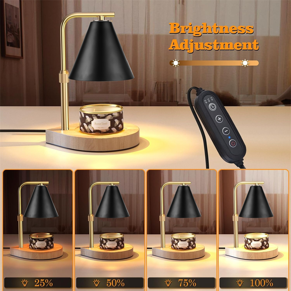โคมไฟอุ่นเทียนสีดำพร้อมตัวตั้ง - Holiday Candle Set บทวิจารณ์และราคา