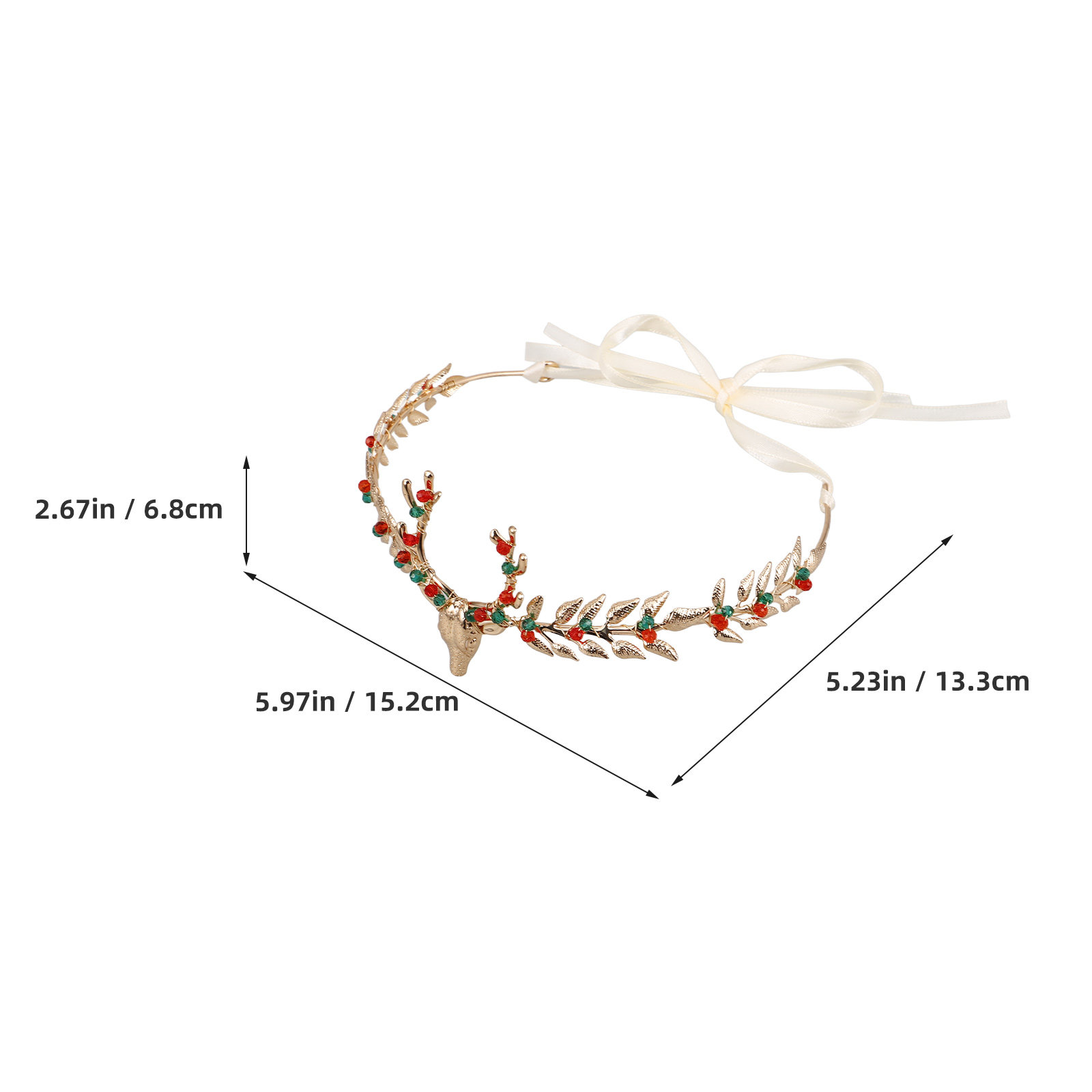 ที่คาดผมกวางเรนเดียร์คริสต์มาส - Reindeer Antlers Headband บทวิจารณ์และราคา