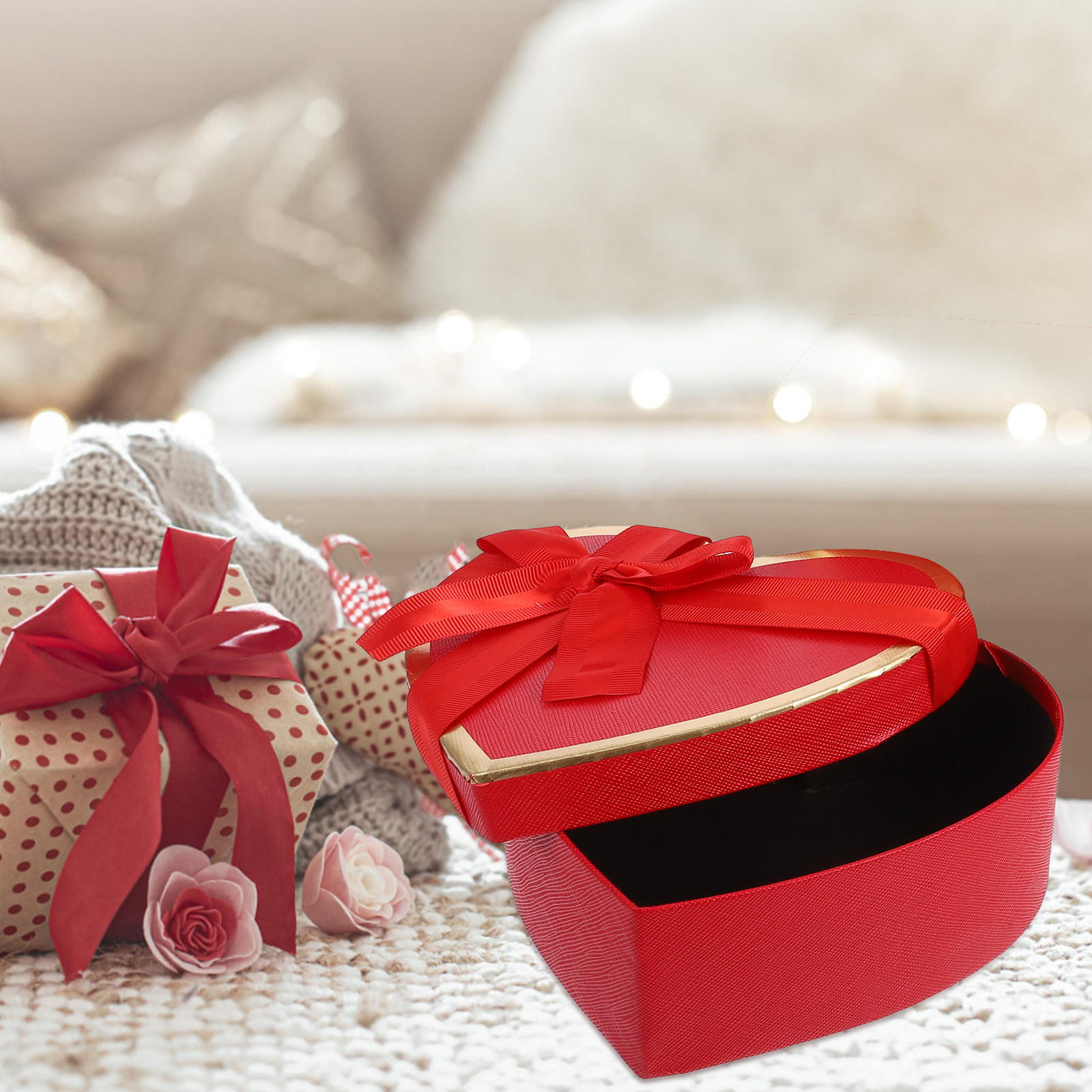 ชุดกล่องของขวัญรูปหัวใจทำจากกร - Gift Box Wrap Set บทวิจารณ์และราคา