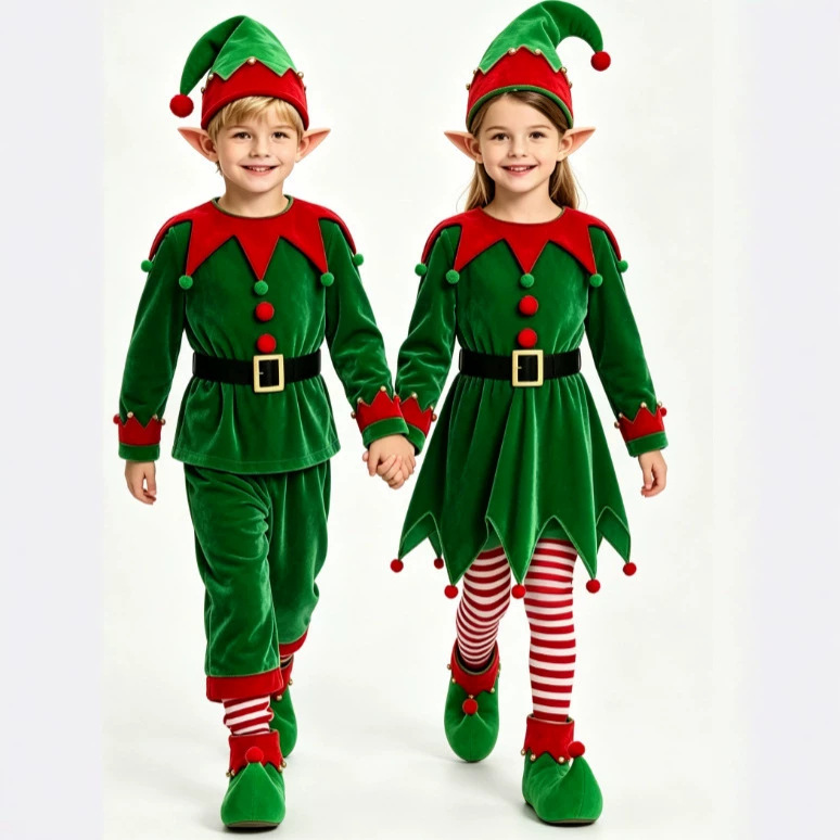 ชุดแฟนซีคริสต์มาสสำหรับเด็กชาย - Elf Costume Christmas บทวิจารณ์และราคา