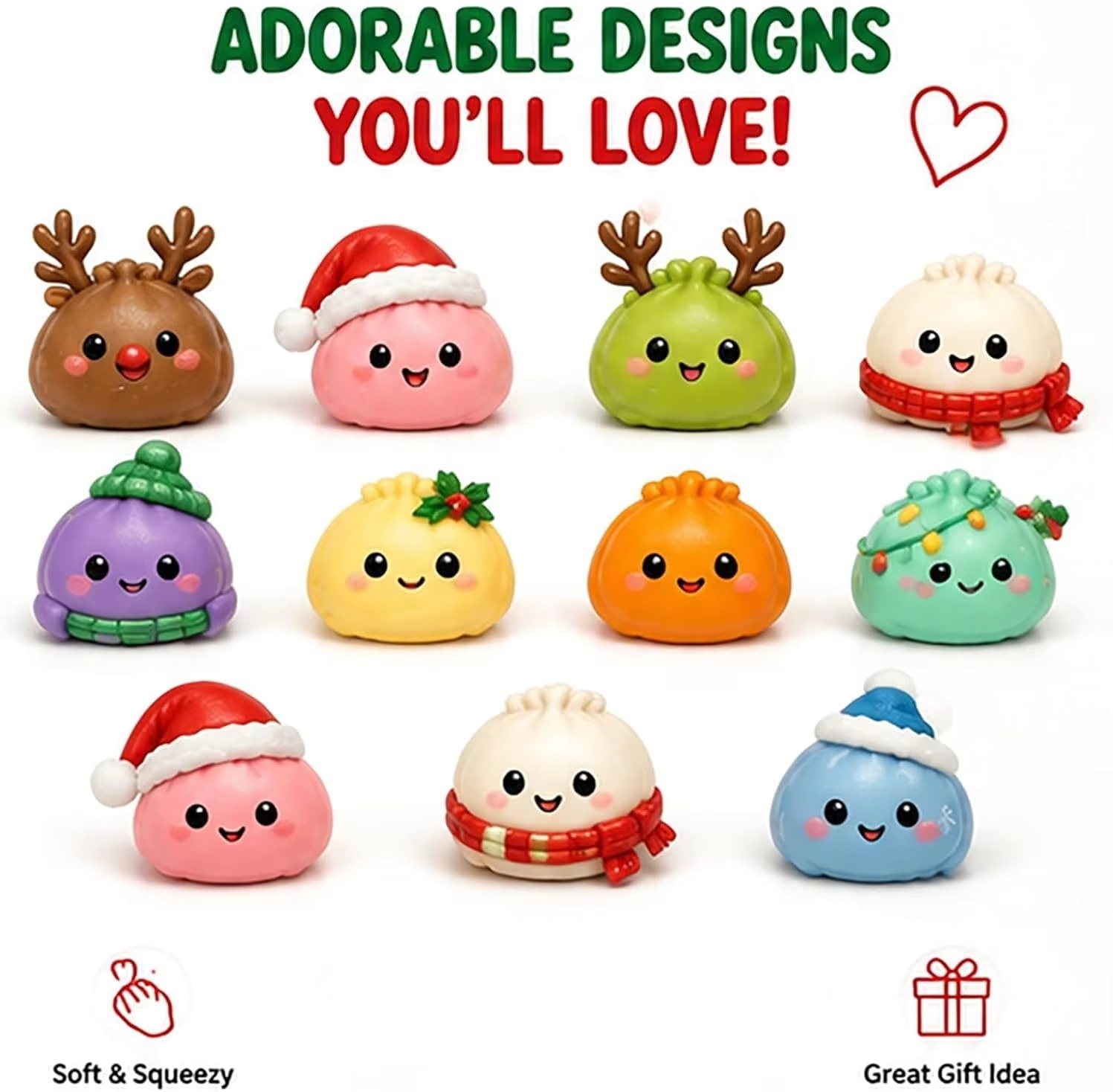 ปฏิทินนับถอยหลังแบบสควีชชี่สำห - Advent Calendar Gift บทวิจารณ์และราคา