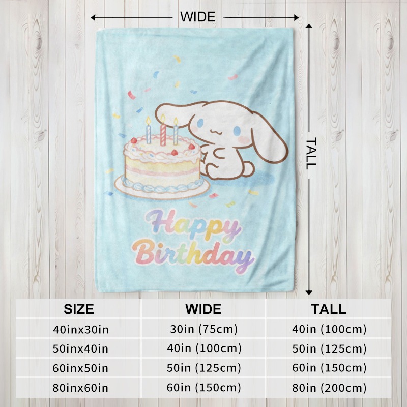 ผ้าห่มซานริโอ ซินนามอโรล ผ้าห่ - Christmas Throw Blanket บทวิจารณ์และราคา