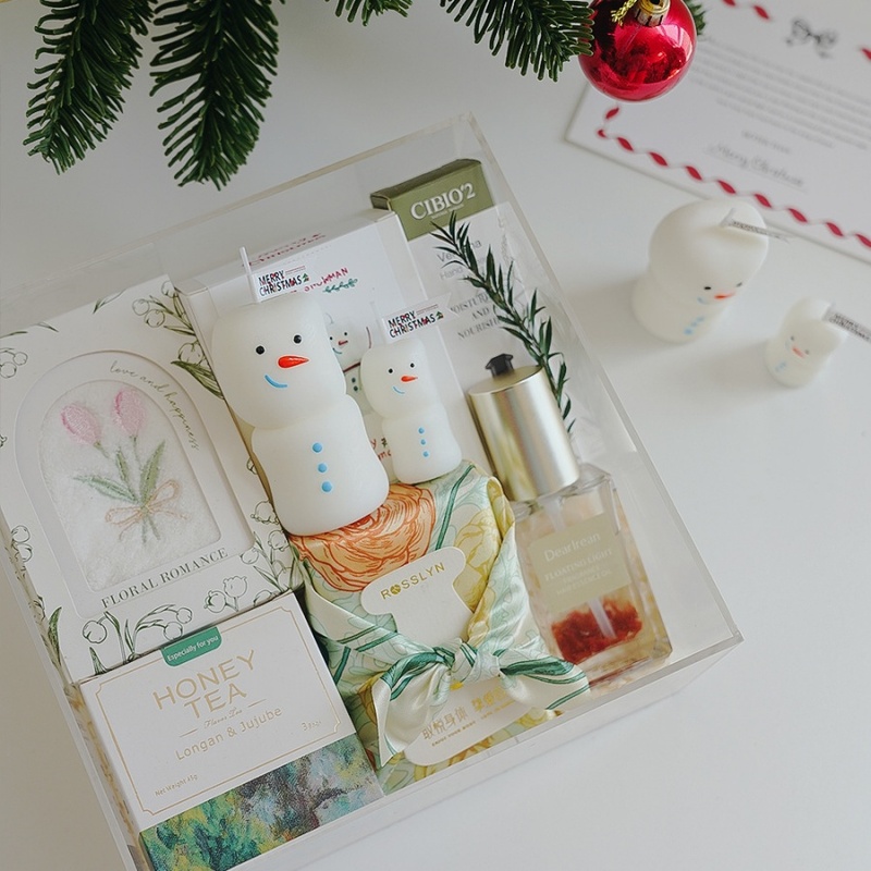 ชุด 2 ชิ้น/เซ็ต เทียนหอมรูปมนุ - Holiday Candle Set บทวิจารณ์และราคา