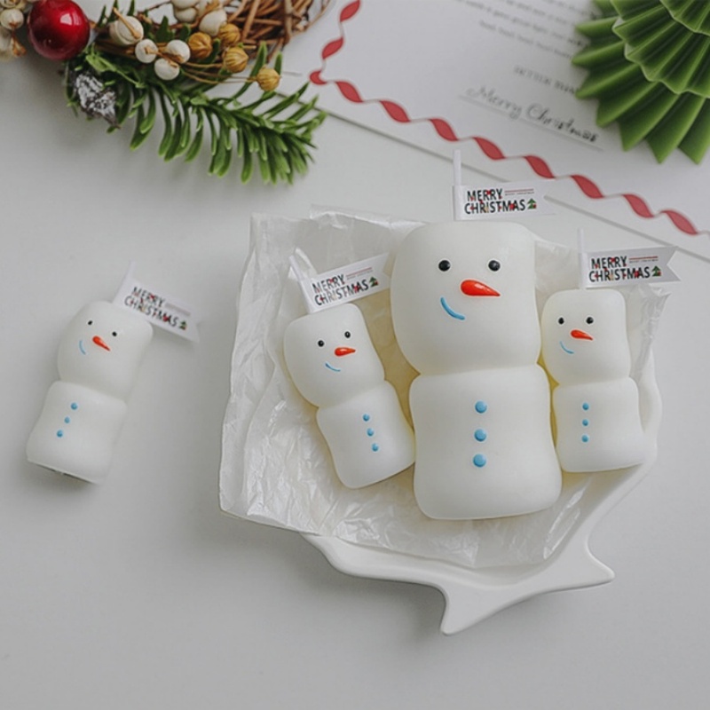 ชุด 2 ชิ้น/เซ็ต เทียนหอมรูปมนุ - Holiday Candle Set บทวิจารณ์และราคา