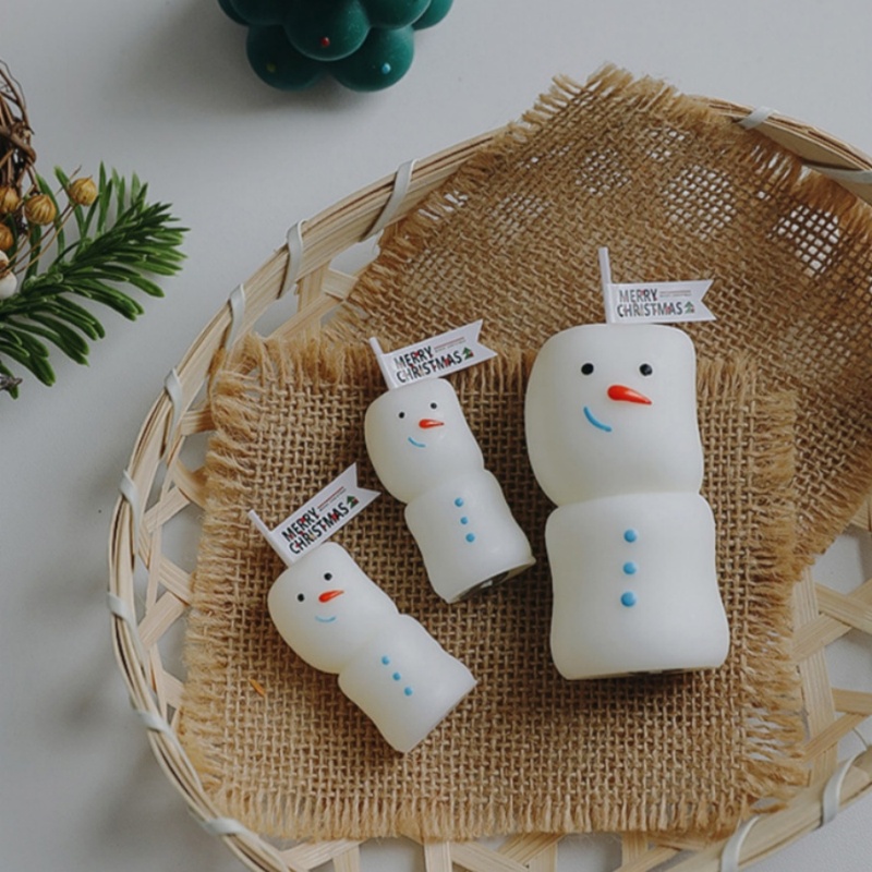 ชุด 2 ชิ้น/เซ็ต เทียนหอมรูปมนุ - Holiday Candle Set บทวิจารณ์และราคา