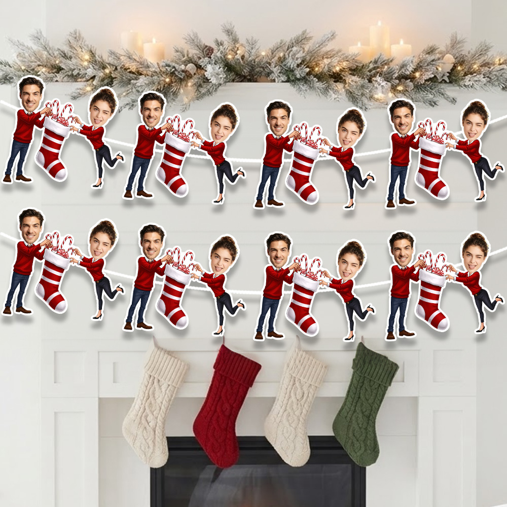 8/16/24 ชิ้น ถุงเท้าคริสต์มาสพ - Christmas Stocking Hanging บทวิจารณ์และราคา